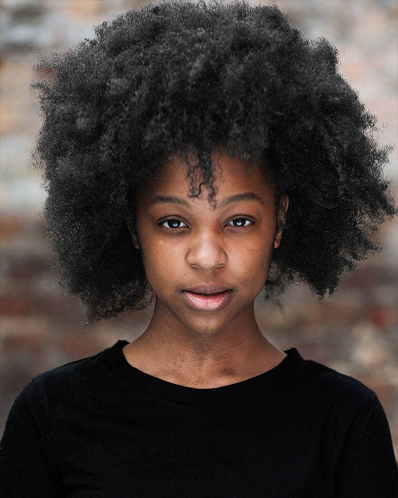 headshot of this young person for her profile on spotlight